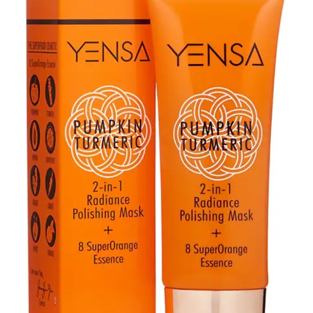 YENSA PUPKIN TUMERIC 2-IN-1 RADIENCE POLISHING MASK + 8 SUPERORANGE ESSENCE 2.5